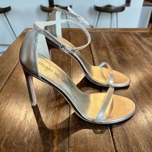 Stuart Weitzman Nudist Heel - pale rose gold